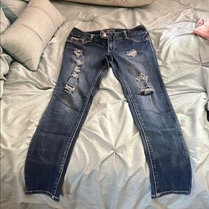 Amethyst Jeans Blue Skinny Distressed Denim